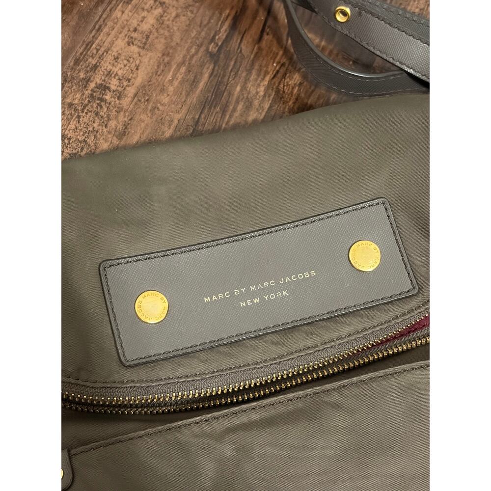 Marc Jacobs Purse Nylon Shoulder Bag Dark Green Gray Preppy Y2K Streetwear Bags - Picture 3 of 13